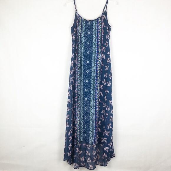 As U Wish High-Low Floral Sleeveless Maxi Dress Size M - Picture 1 of 13